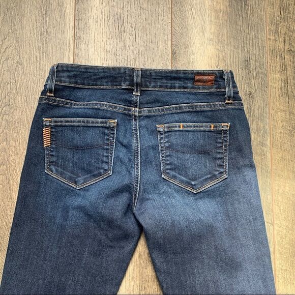 Paige Denim Skyline Ankle Peg Jeans Medium Dark Wash Mid-Rise Size 25 - Picture 8 of 10